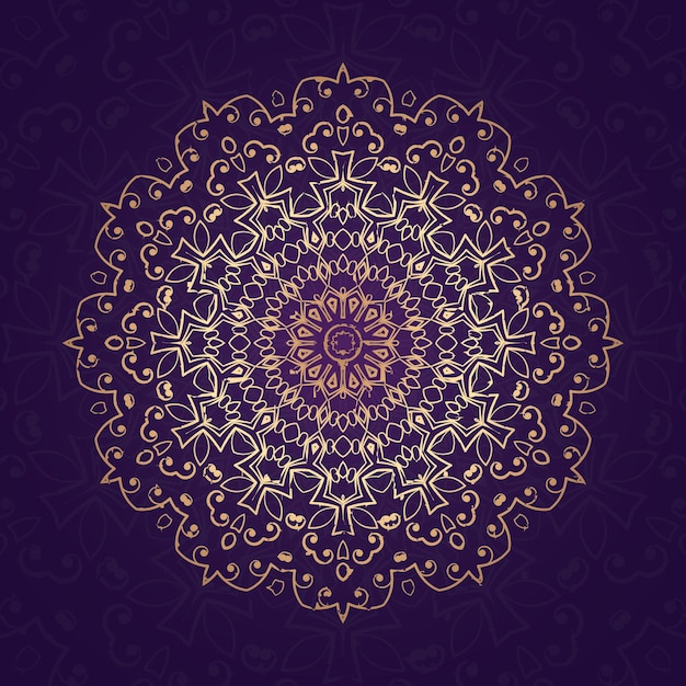 mandala background with golden arabesque pattern arabic islamic east style