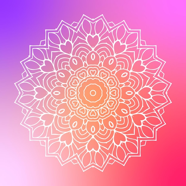 Mandala background with golden arabesque pattern arabic islamic east style