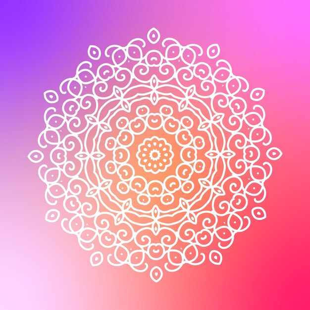 Mandala background with golden arabesque pattern arabic islamic east style