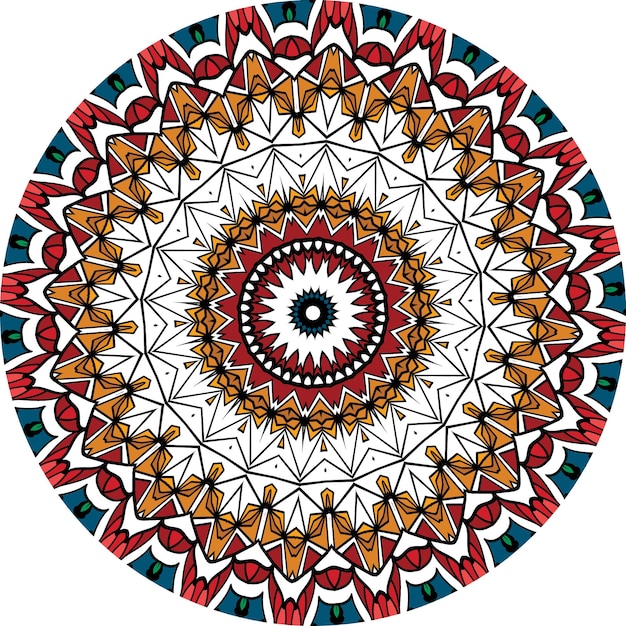 Mandala Background With Great Colors . Anti-Stress Therapy Patterns