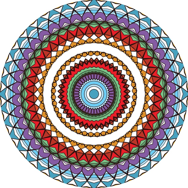 Mandala Background With Great Colors . Anti-Stress Therapy Patterns