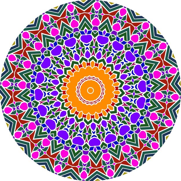 Mandala background with great colors antistress therapy patterns