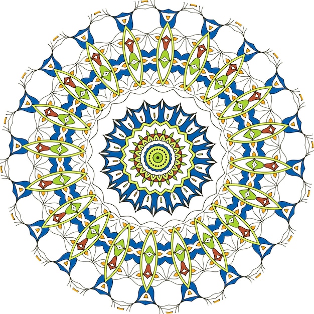 Mandala Background With Great Colorson white background