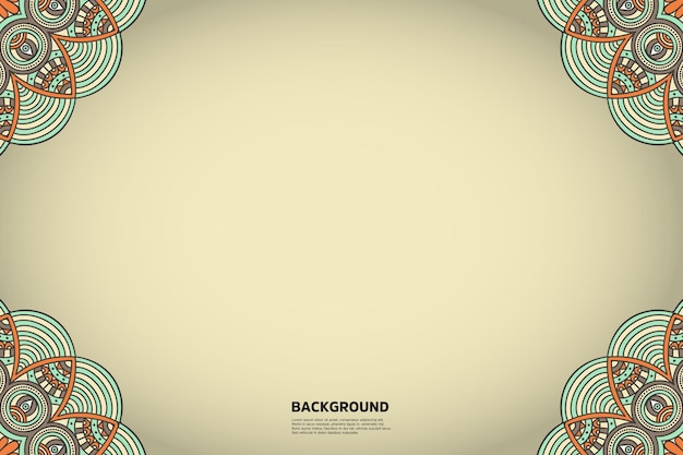 Vector mandala background