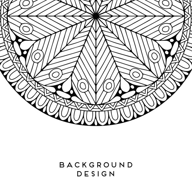 Vector mandala background