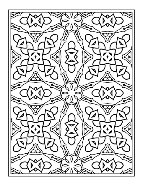 Mandala beauty ornament Coloring page