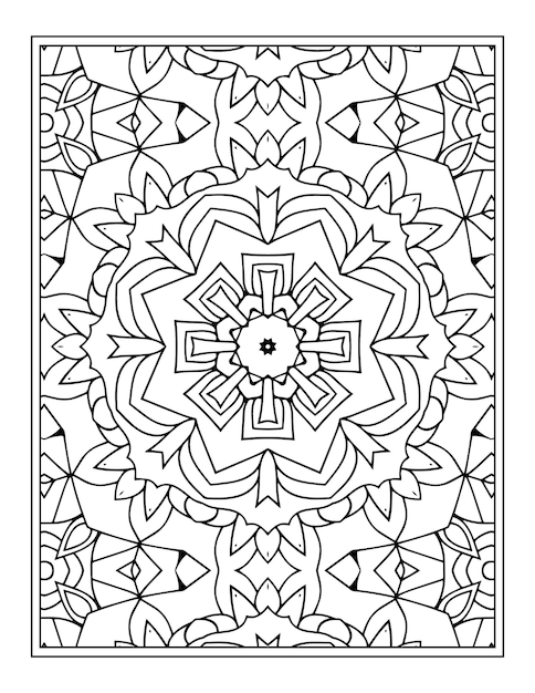 Mandala bellezza ornamento pagina da colorare