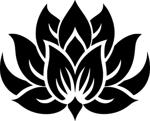 Mandala Black and White Vector illustration