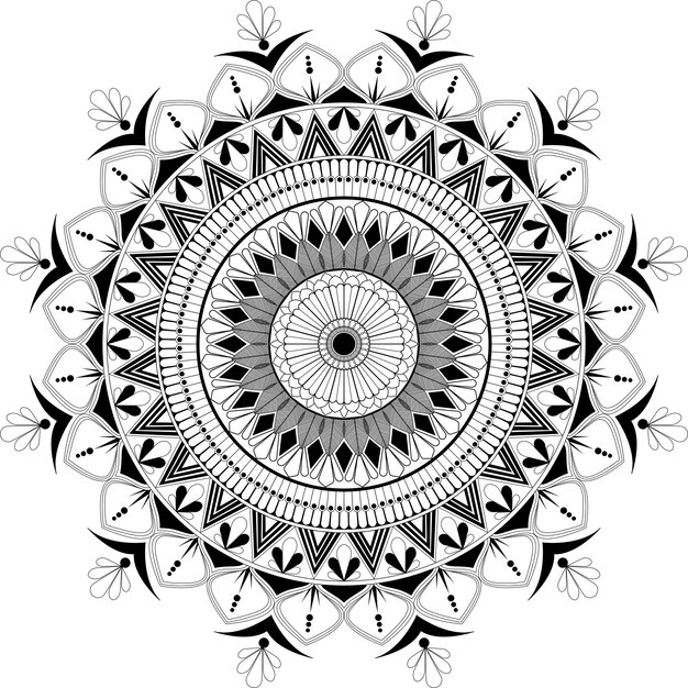 Mandala Black and White