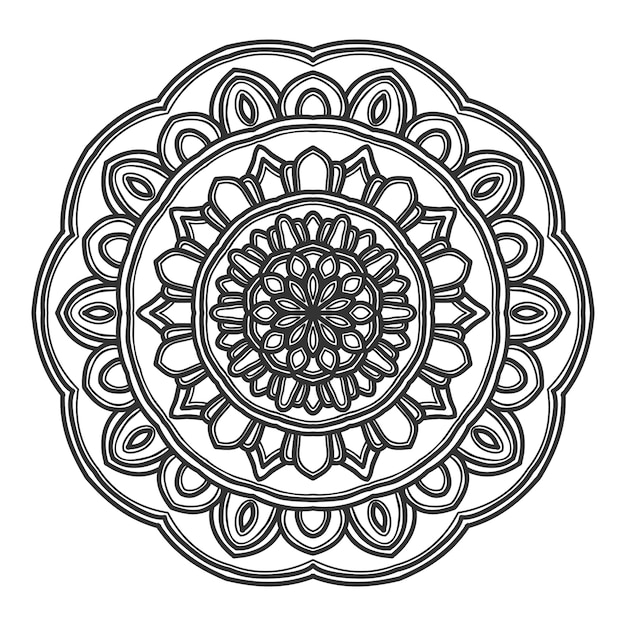 Mandala bloem illustratie vector ontwerp