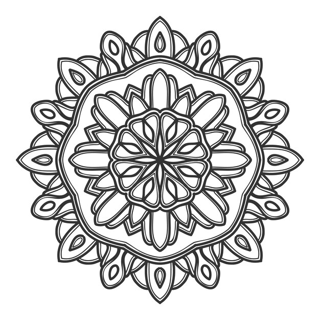 Mandala bloem illustratie vector ontwerp