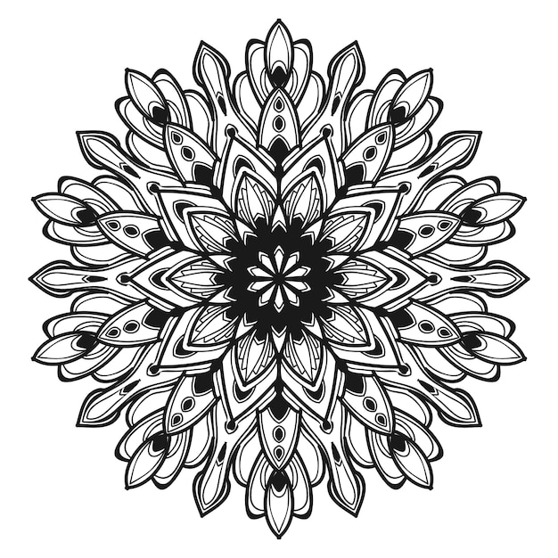 Vector mandala bloem illustratie