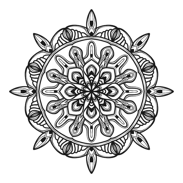 Mandala bloem illustratie