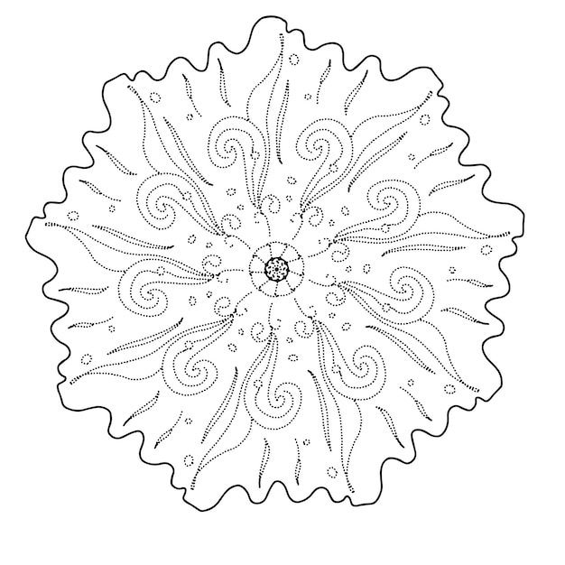 Mandala bloem kleurvector voor volwassenen