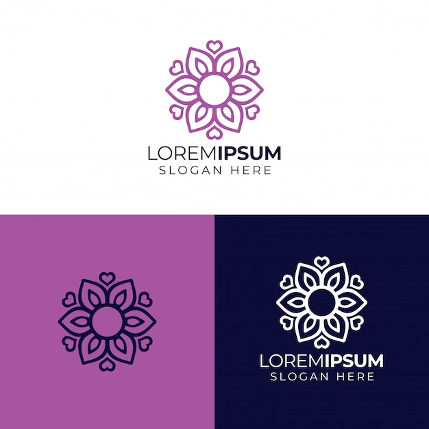 Mandala bloem logo