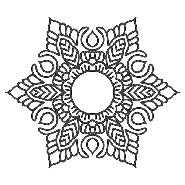 Vector mandala bloem ontwerp