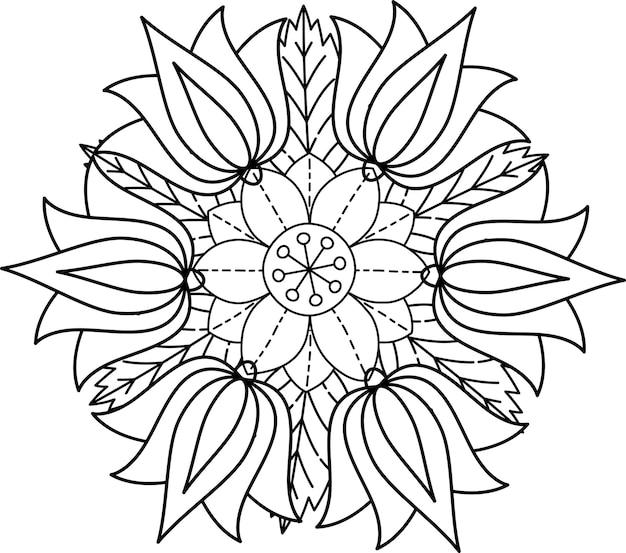 Mandala bloem