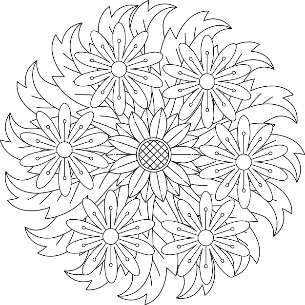 Mandala bloem