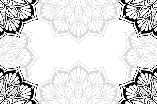 Mandala bloemen decoratieve achtergrond