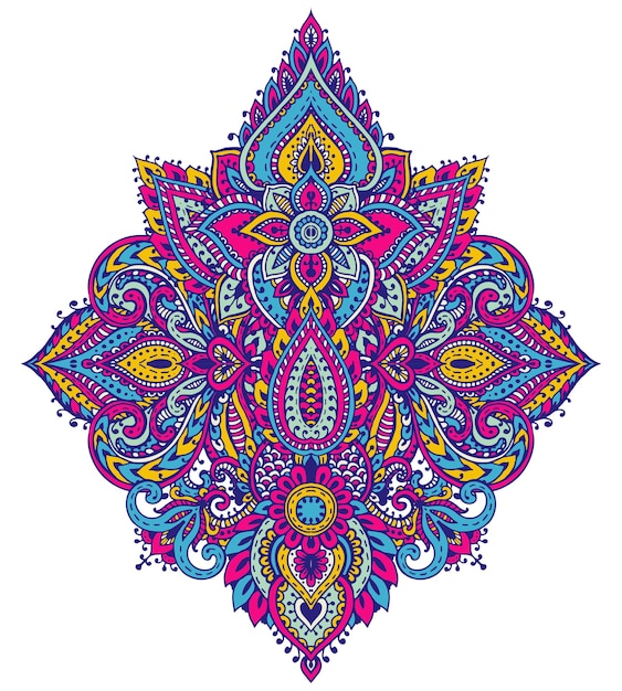 mandala bloemen traditionele Aziatische ornamenten.