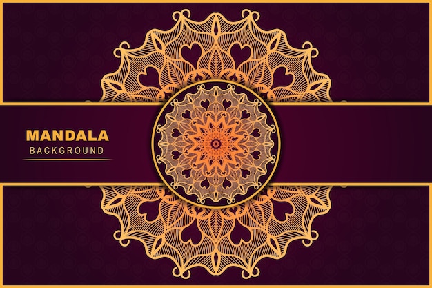 Mandala bloemenornament etnische achtergrond Vector mandala elegant patroon uniek ontwerp met creatieve stijl