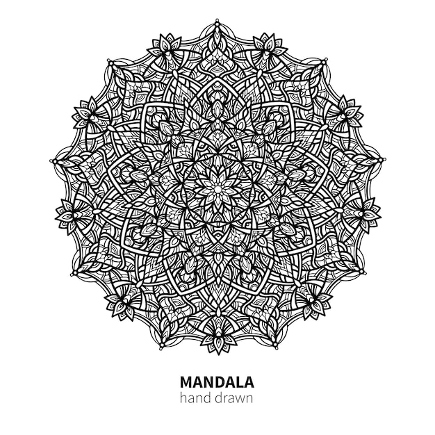 Mandala bloementekening.