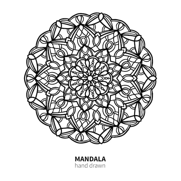 Mandala bloementekening.