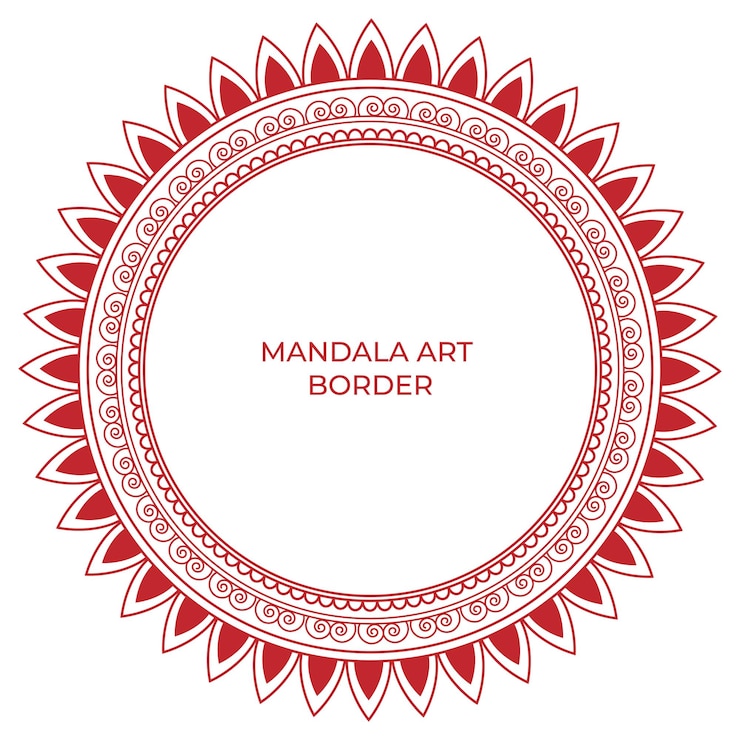 वेक्टर mandala border