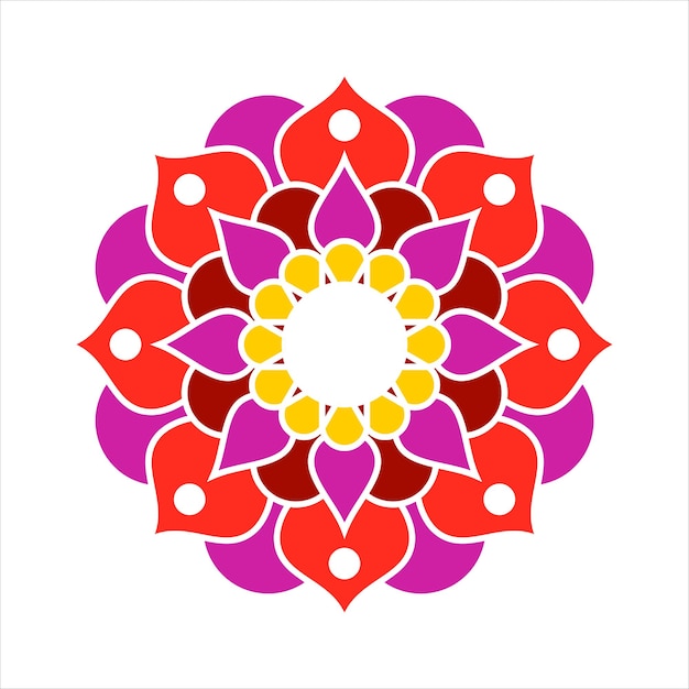 Mandala bruiloft sieraad vector ontwerp