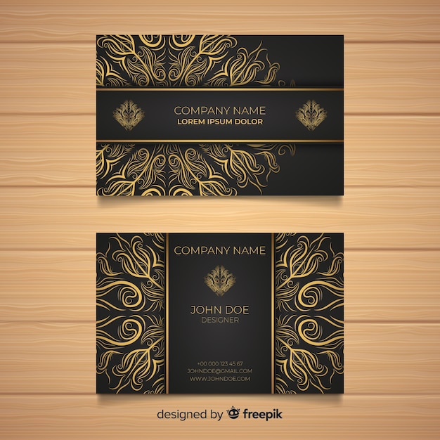 mandala business card template