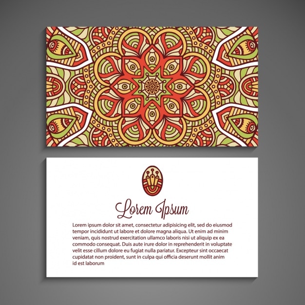 Card design mandala