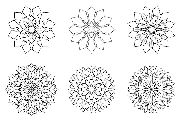 Mandala collection for laser cut