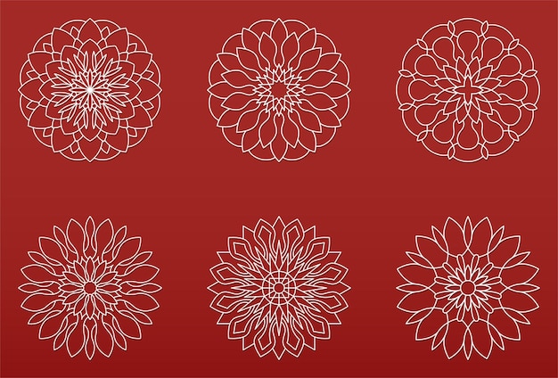 Mandala collection for laser cut