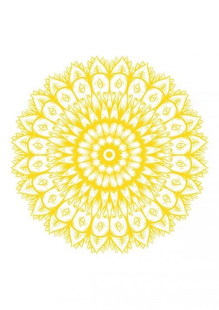 Motivo della linea di colore mandala