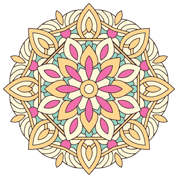 Mandala Colorful Pattern Background