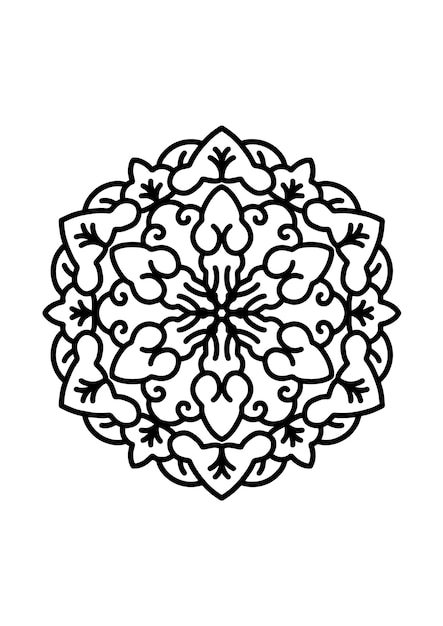 Mandala Coloring book for eduaction kids and decoration home