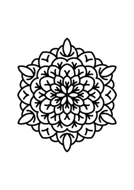 Mandala Coloring book for eduaction kids and decoration home