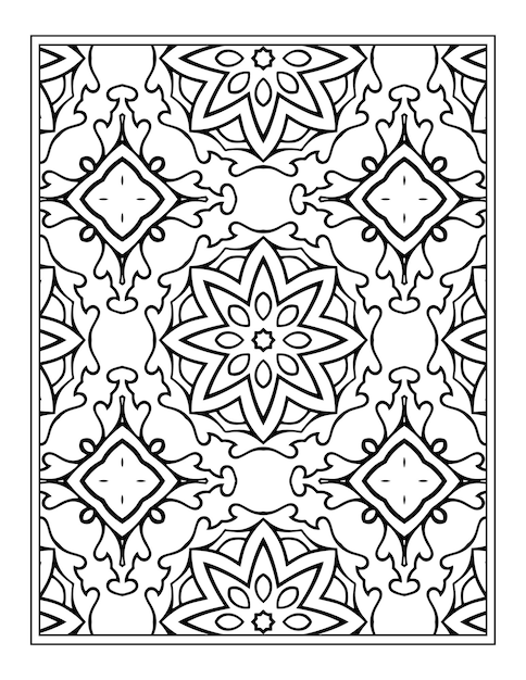 Mandala coloring book page egg design for adults