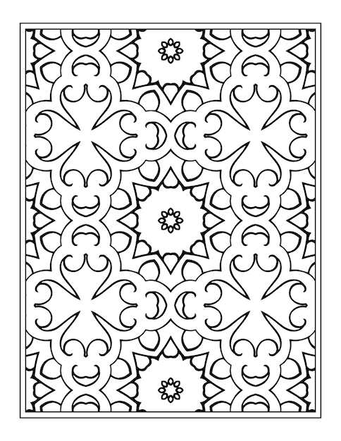 Mandala coloring book page egg design for adults