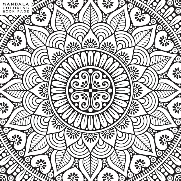 Illustrazione da colorare mandala