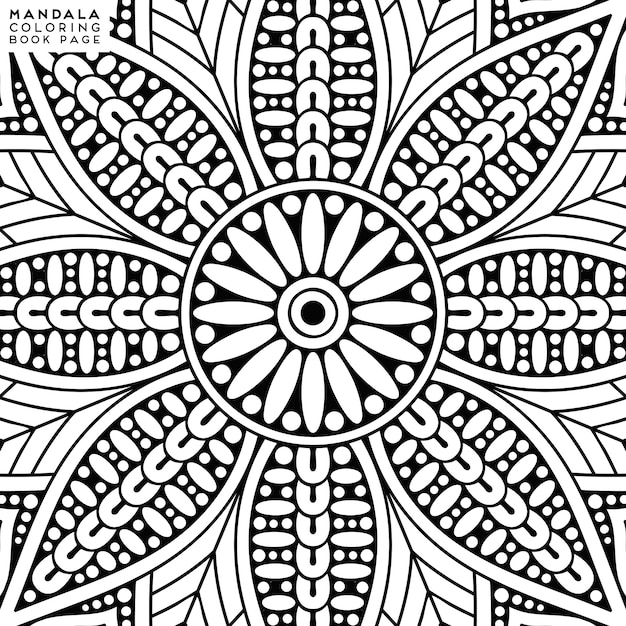 Mandala Coloring Illustration