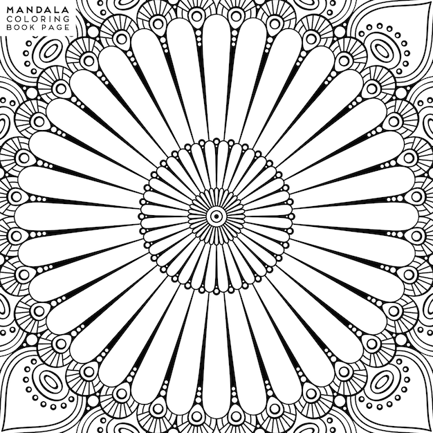 Mandala Coloring Illustration