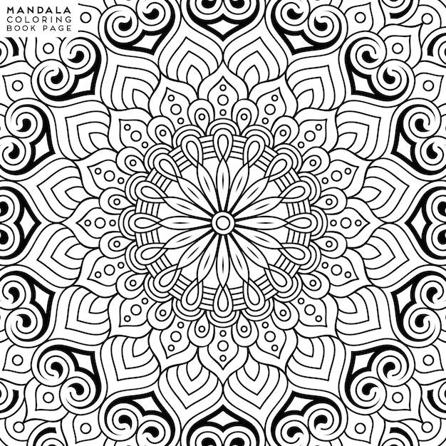 Illustrazione da colorare mandala