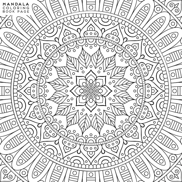 Illustrazione da colorare mandala