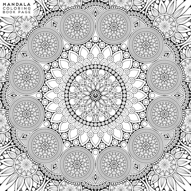 Mandala Coloring Illustration