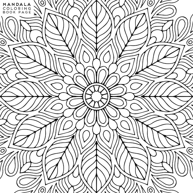 Mandala Coloring Illustration