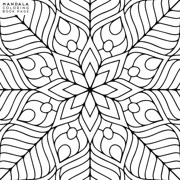 Illustrazione da colorare mandala