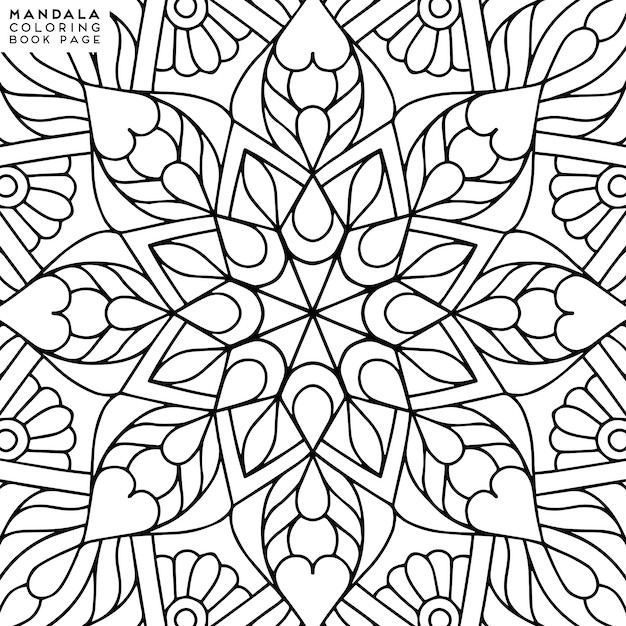 Mandala Coloring Illustration