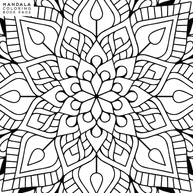 Mandala Coloring Illustration