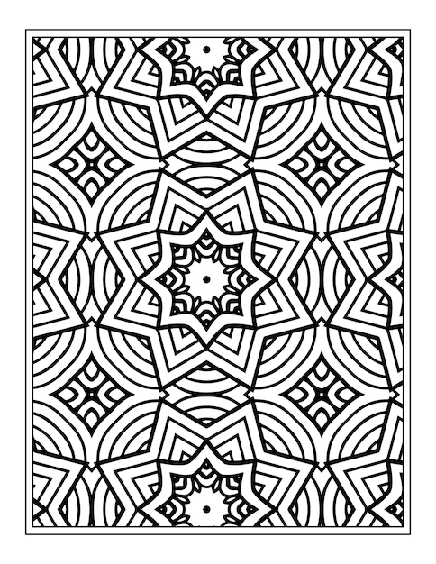 Mandala coloring page for adult